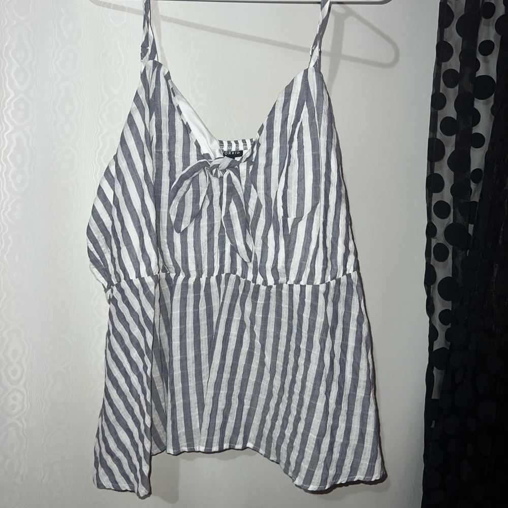Blue & White Tank